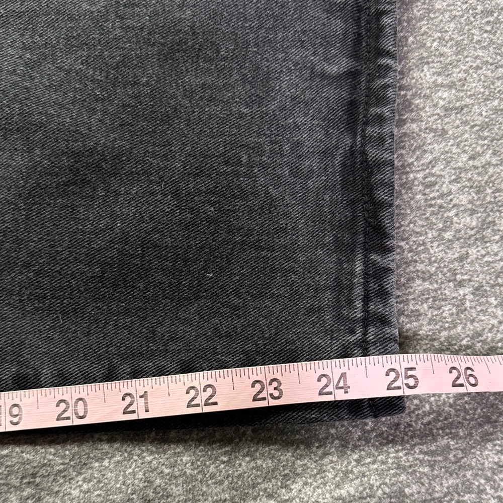 Princess Polly Hammer Wide Leg Baggy Distressed Black Jeans Women’s 8 - Picture 13 of 14